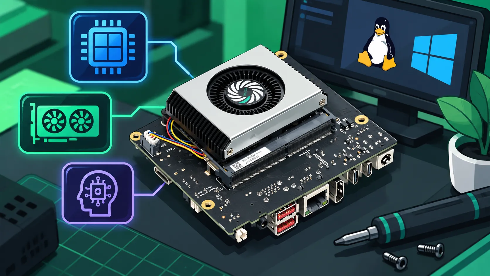 LattePanda Mu Ultra: x86-модуль с Intel Core Ultra и 115 TOPS размером с банковскую карту